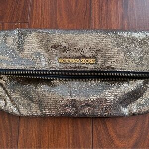 Victoria's Secret Gold Sequin Fold-Over Clutch